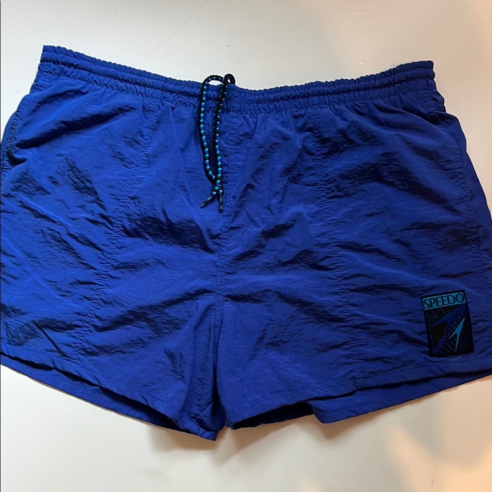 Speedo Blue Swim Trunks Classic Design